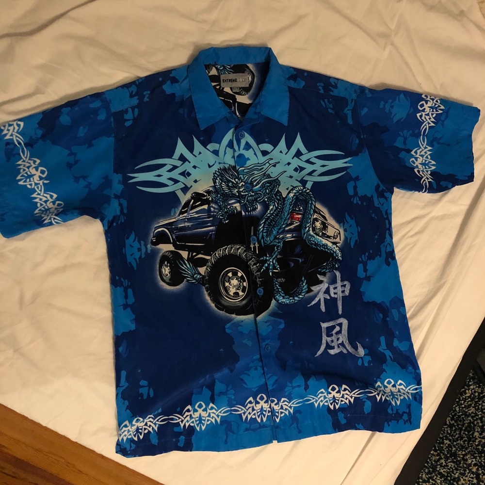 Vintage Dragon Button Up